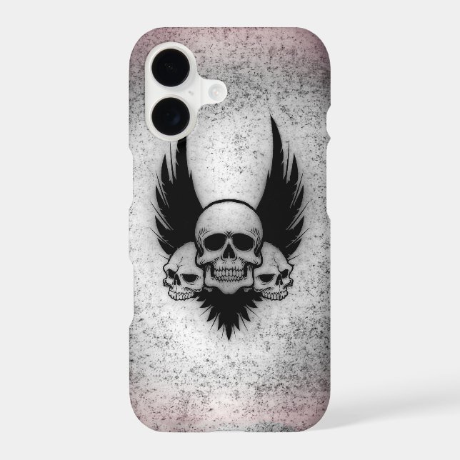 Skulls on Wings Iphone Case (Back)