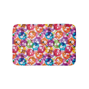 Skulls pattern 2 bathroom mat