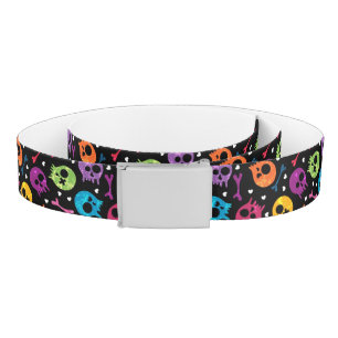 Skulls pattern 2 belt