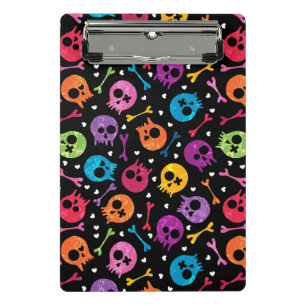 Skulls pattern 2 mini clipboard