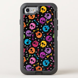Skulls pattern 2 OtterBox defender iPhone SE/8/7 case