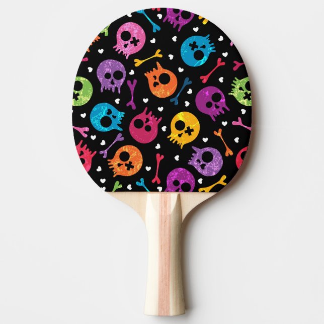 Skulls pattern 2 Ping-Pong paddle (Front)