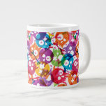 Skulls pattern 3 giant coffee mug