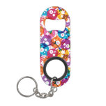 Skulls pattern 3 keychain bottle opener