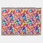 Skulls pattern 3 throw blanket