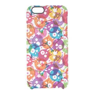 Skulls pattern 3 clear iPhone 6/6S case