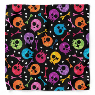 Skulls pattern bandana