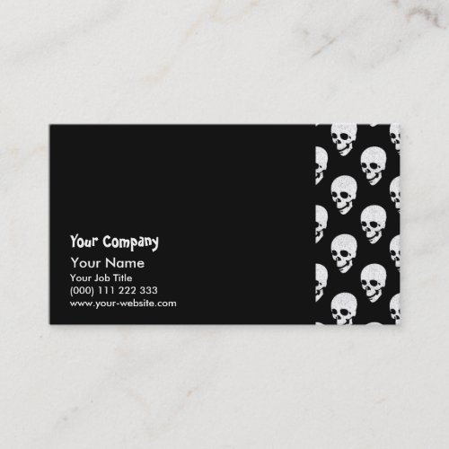 Skulls pattern business card templates
