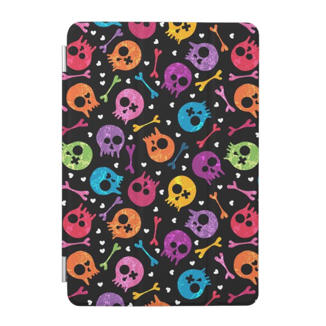 Skulls pattern iPad mini cover (Front)