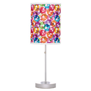 Skulls pattern table lamp