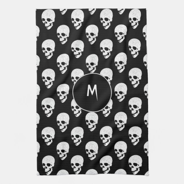 Skulls pattern towel (Vertical)
