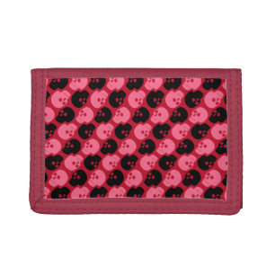 Skulls Pattern Trifold Wallet