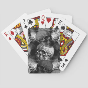 skulls poker cards