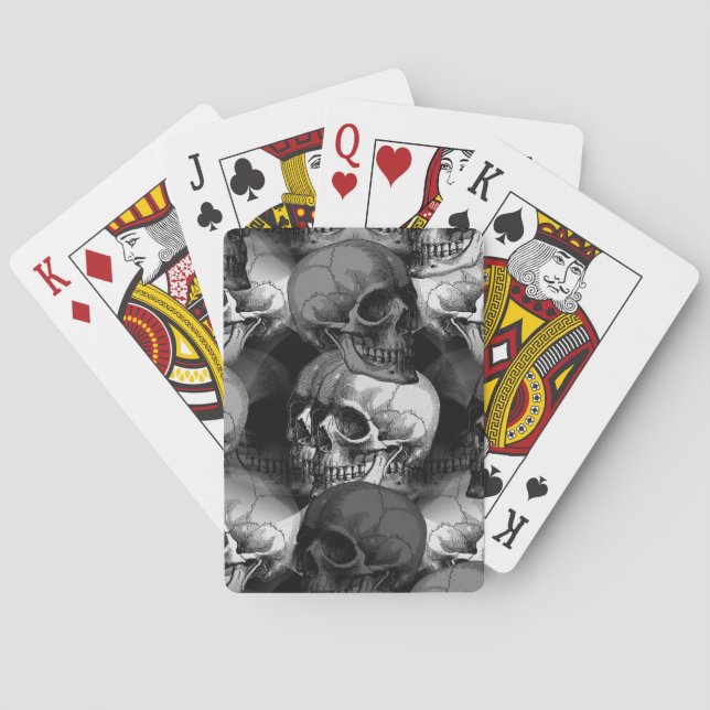skulls poker cards (Back)