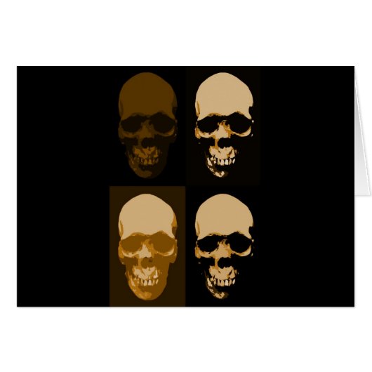 Skulls Pop Art Style Cards (Front Horizontal)