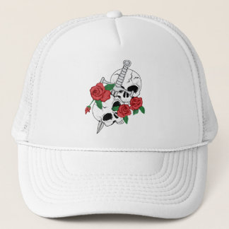 Skulls, Roses and Dagger Trucker Hat