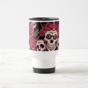 Skulls & Roses Travel Mug
