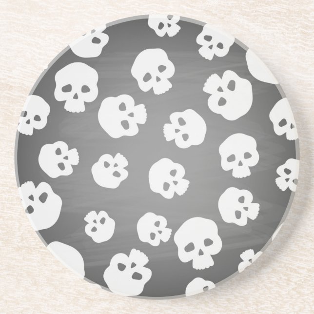 Skulls Sandstone Coaster (Front)