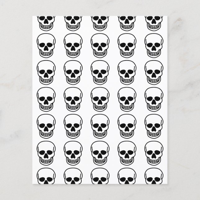 Skulls Scrapbook Paper (Front)