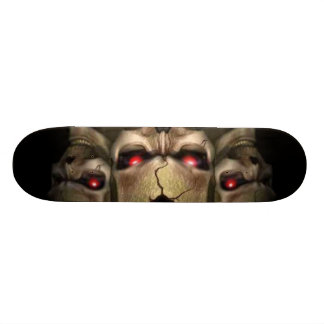 skulls skateboard deck