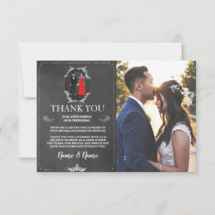 Skulls Skeletons Halloween Thank You Wedding Photo