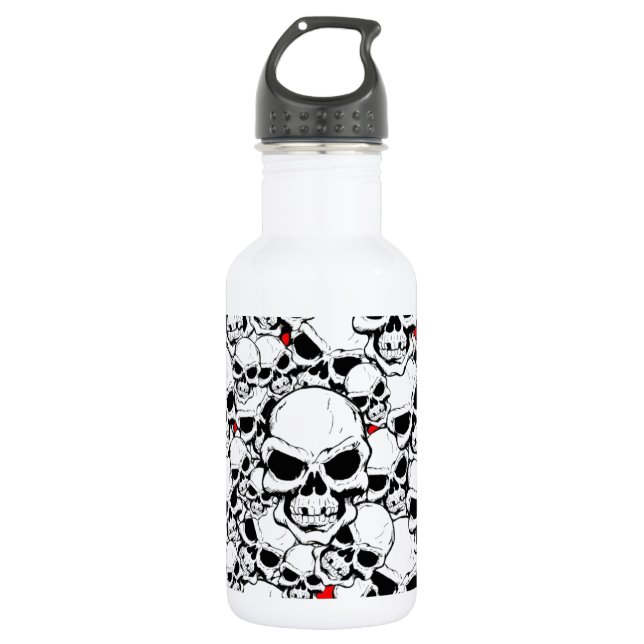 SKULLS STAINLESS STEEL WATER BOTTLE (Front)