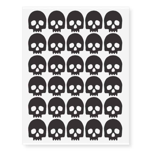 Skulls Temporary Tattoos (Front)