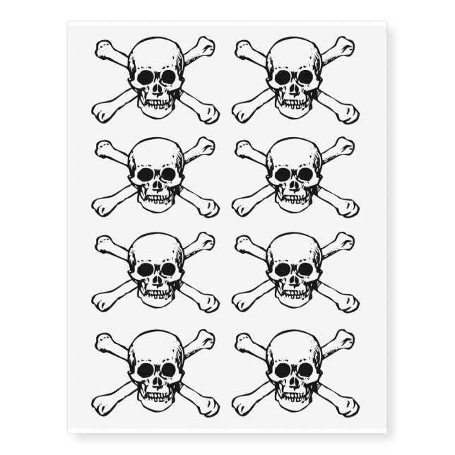 Skulls Temporary Tattoos (Front)