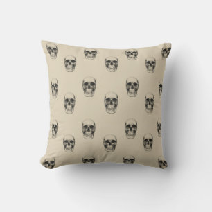Skulls Throw Pillow