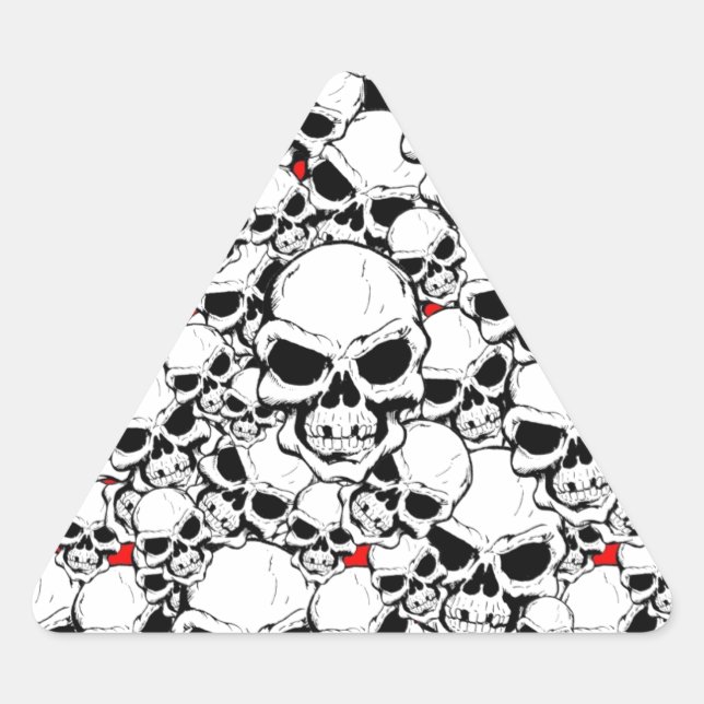 SKULLS TRIANGLE STICKER (Front)