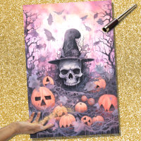 Skulls with Pumpkins 1 Decoupage Paper