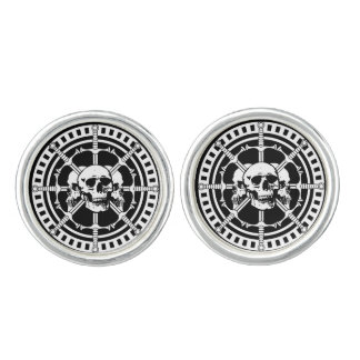 Skulls with Swords Cufflinks