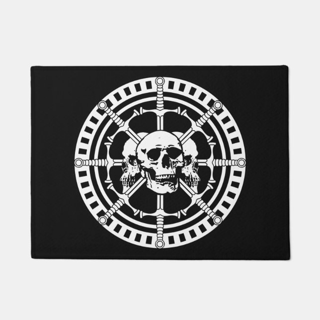 Skulls with Swords Doormat (Front)