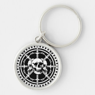 Skulls with Swords Keychain