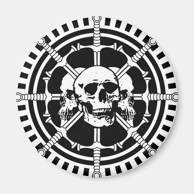 Skulls with Swords Magnet (Front)