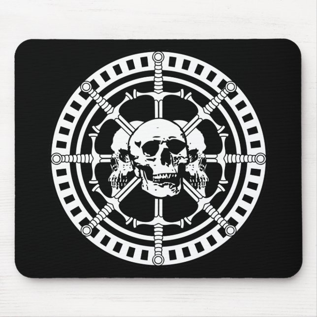 Skulls with Swords Mouse Pad (Front)