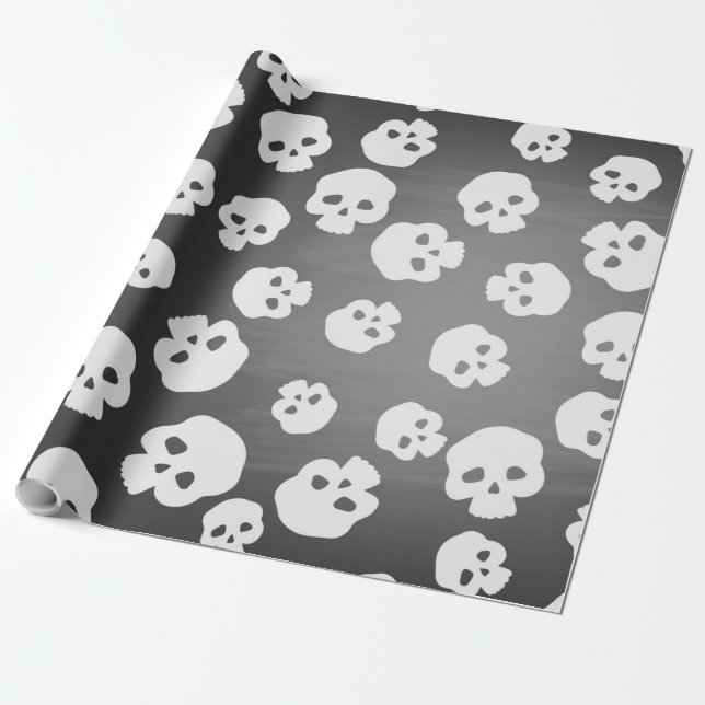 Skulls Wrapping Paper (Unrolled)