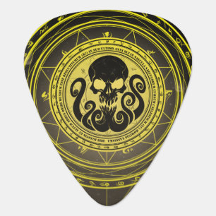 Skullthulhu Fearfull Yellow Guitar Pick