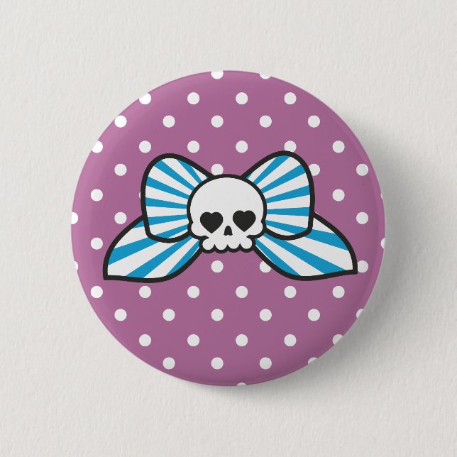 Skully Bow Button (Front)