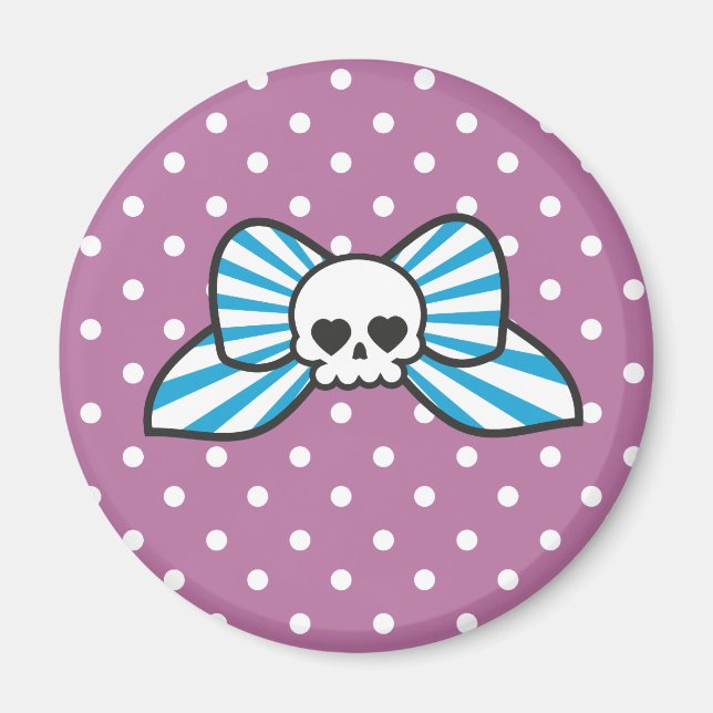 Skully Bow Magnet (Front)