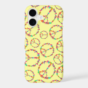 Skully Flower Power Peace Sign iPhone 17 Case