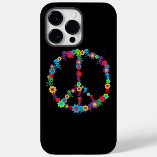 Skully Flower Power Peace Sign Case-Mate iPhone 14 Pro Max Case
