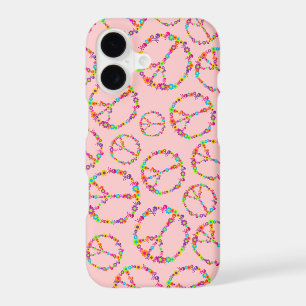 Skully Flower Power Peace Sign iPhone 17 Case