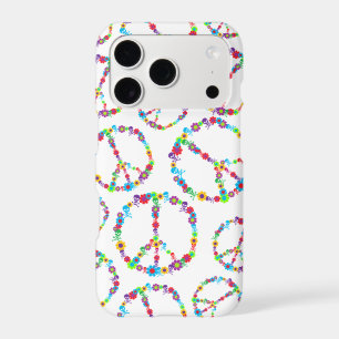 Skully Flower Power Peace Sign iPhone 17 Pro Case