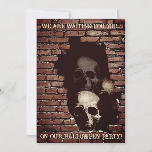 Skully Halloween Party Invitation