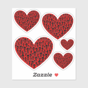 Skully Hearts Sticker