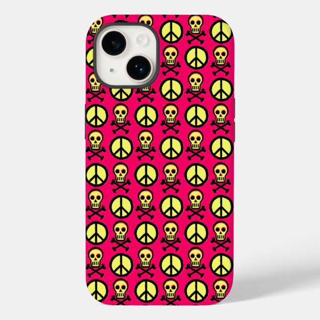 Skully Peace Case-Mate iPhone Case (Back)