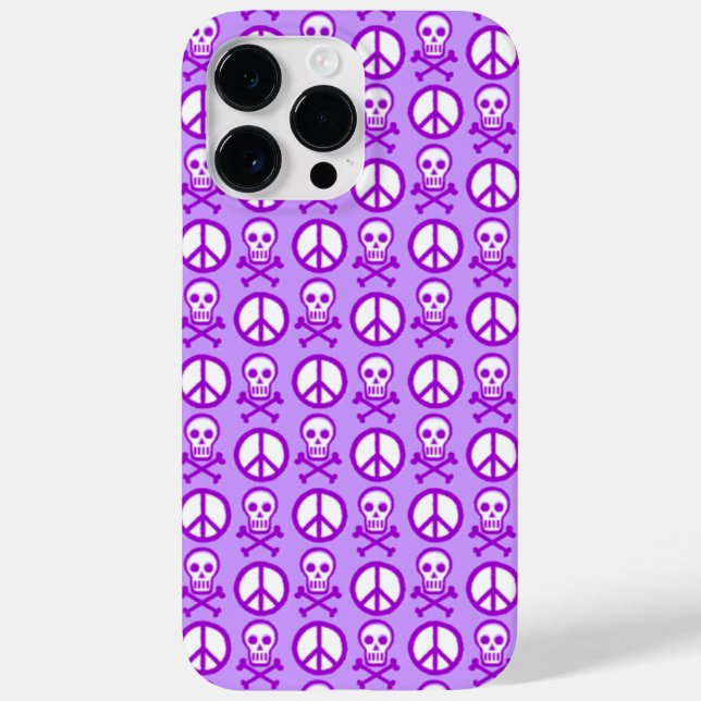 Skully Peace Case-Mate iPhone Case (Back)