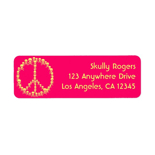 Skully Peace Label (Front)