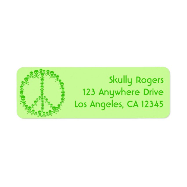 Skully Peace Label (Front)
